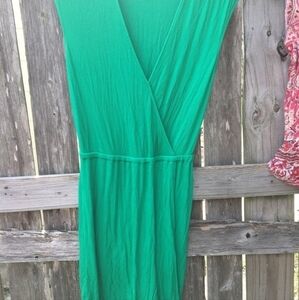 ANTHROPOLOGIE SPLENDID GREEN WRAP DRESS